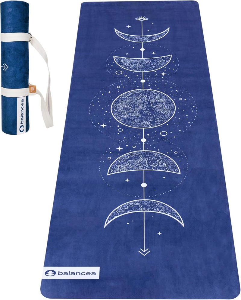 balancea Yoga Mat With Strap 5mm Non Slip Suede & TPE - Eco-Friendly Fitness & Exercise Mat for Home Gym, Pilates, Hot Yoga, and Meditation - Lightweight Durable 72 x 24 inch Workout Mat for Women, Men - Image 1